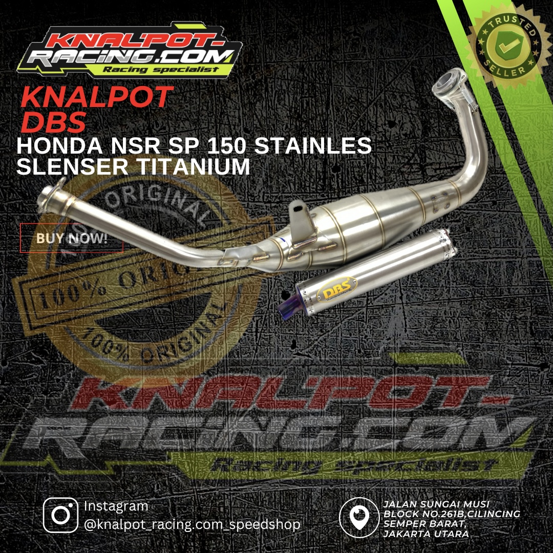 KNALPOT DBS HONDA NSR SP 150 STAINLES SELENSER TITANIUM DBS